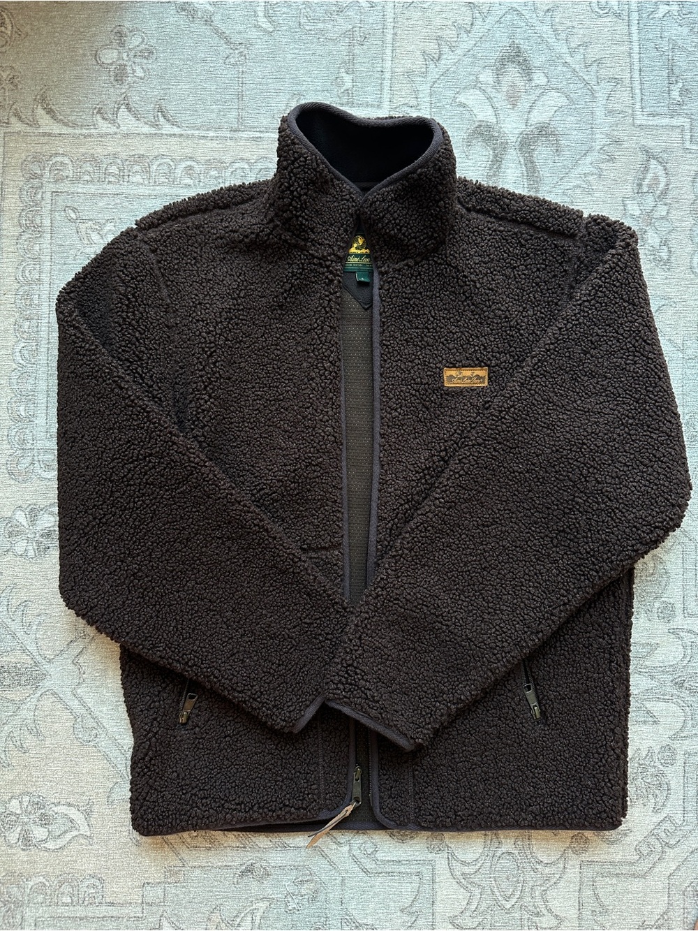 Aime Leon Dore Full Zip Deep Pile Fleece Jacket in "Hot Fudge" Size S